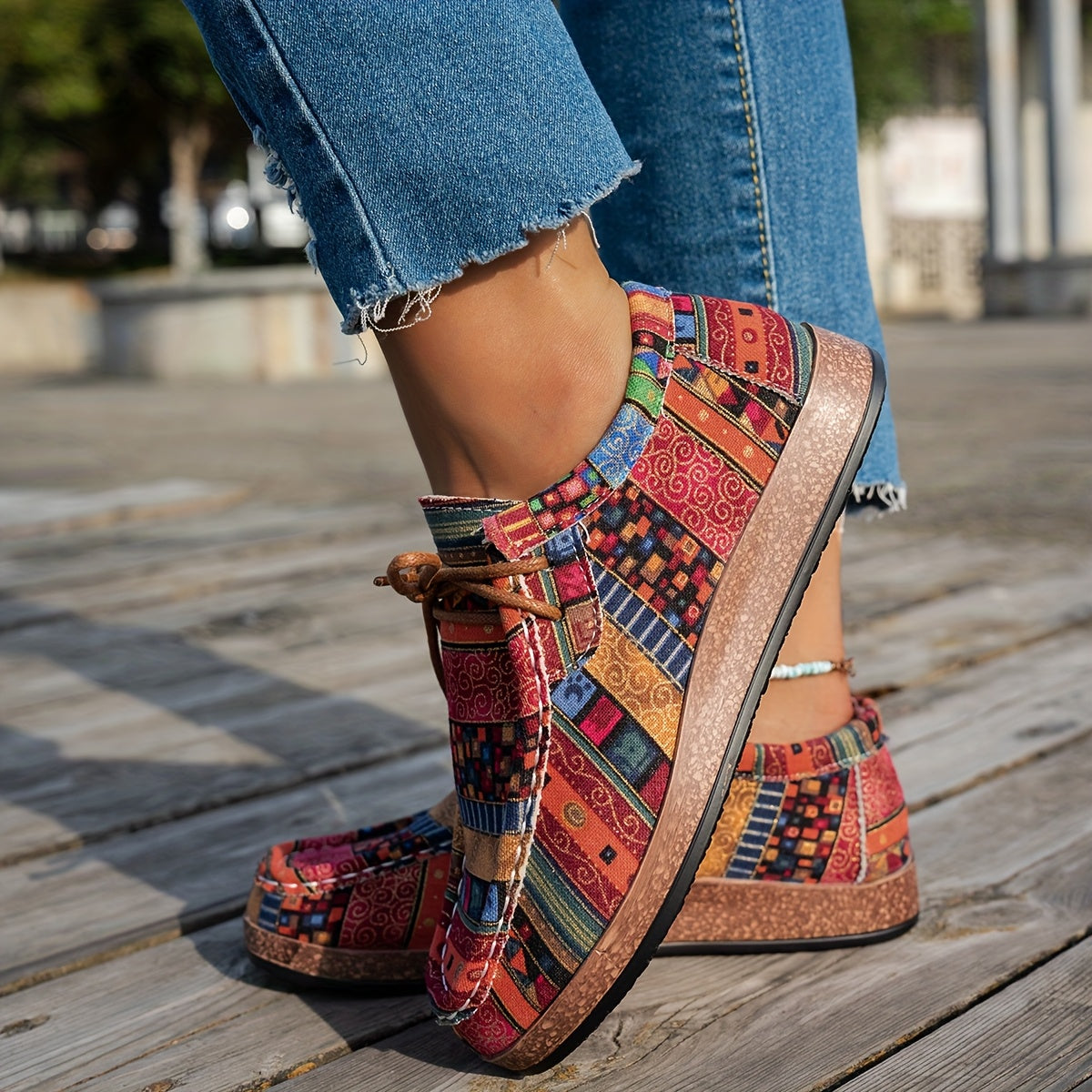 Tilda | Komfortable sneakers med mønster