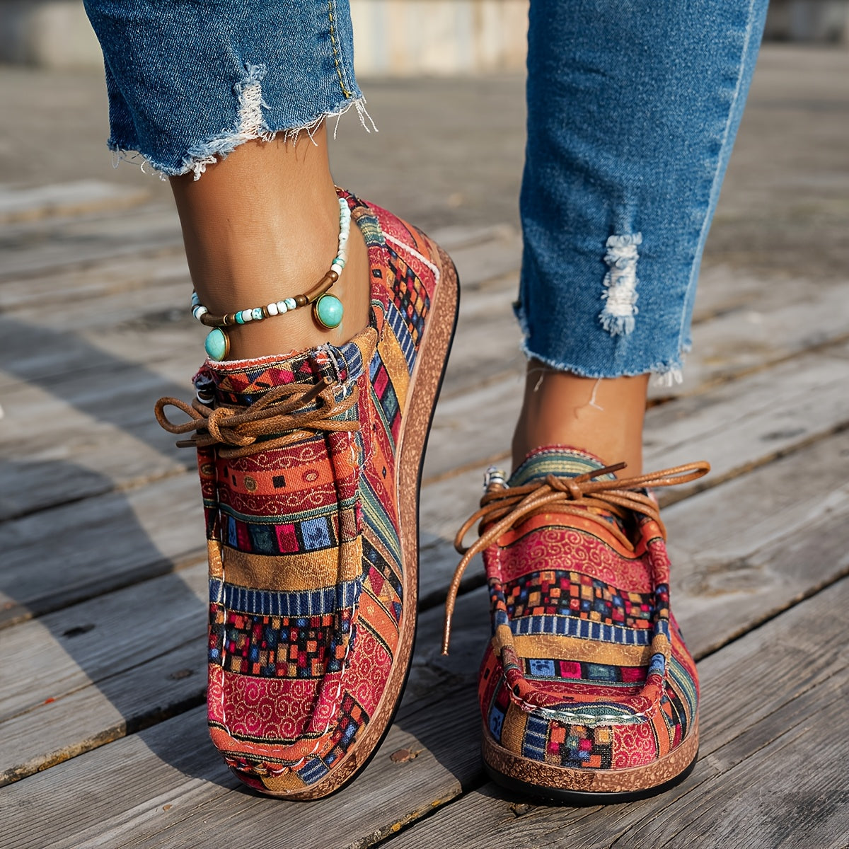 Tilda | Komfortable sneakers med mønster