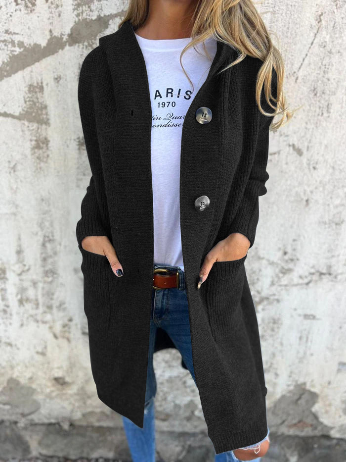 Elna | Blød strikcardigan med knapper