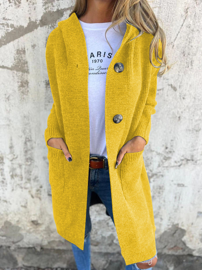 Elna | Blød strikcardigan med knapper