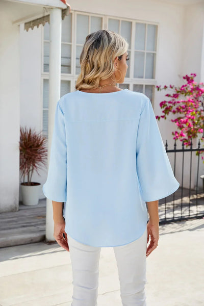 CARA | V-hals Bluse