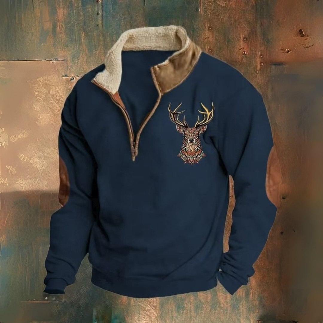 Nordvane™ | Halv-zip trøje med sherpa-krave