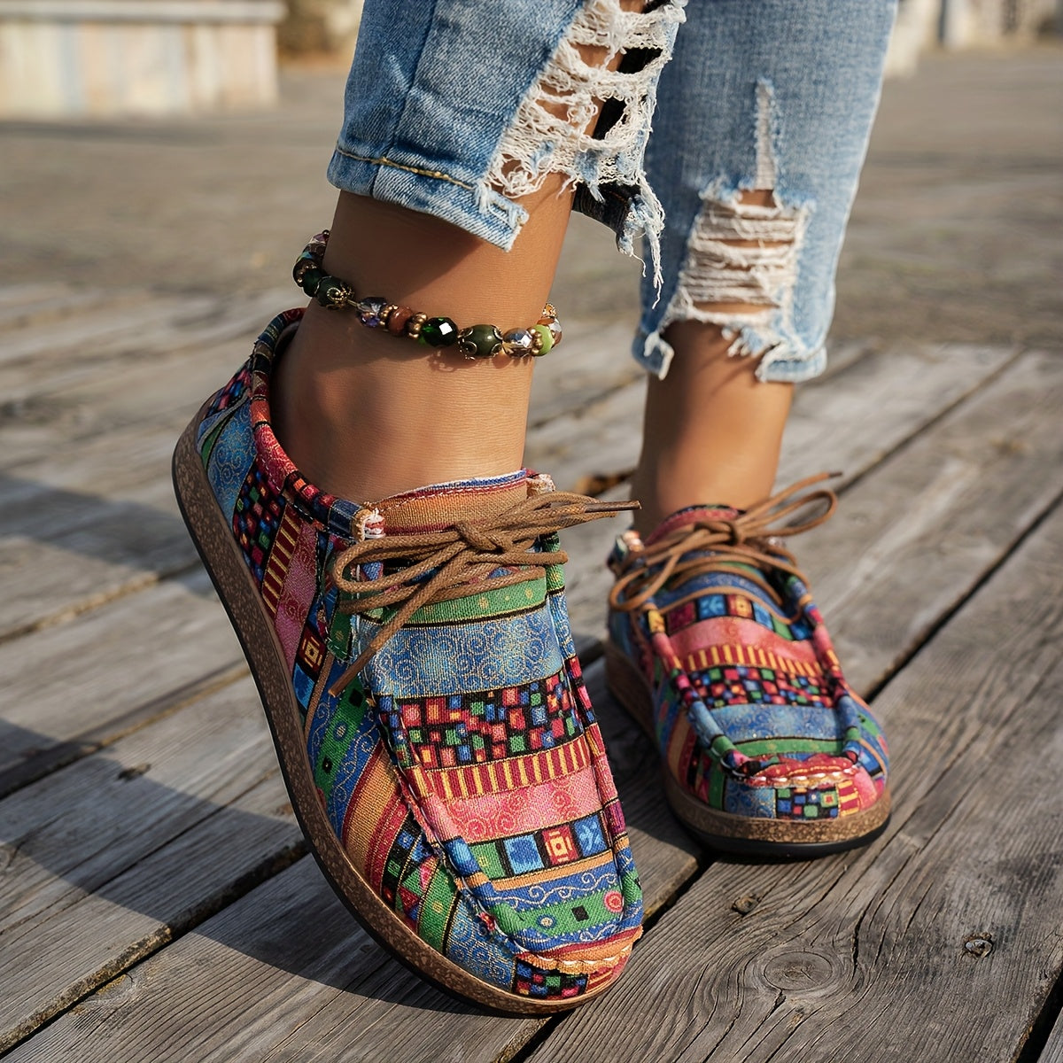Tilda | Komfortable sneakers med mønster