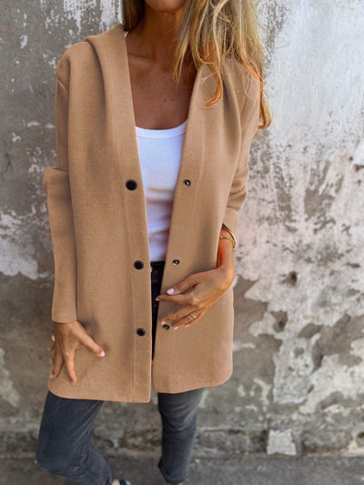 Adriana | Blød cardigan med hætte