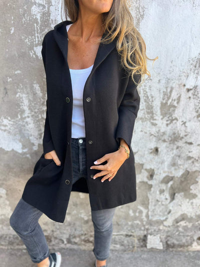 Adriana | Blød cardigan med hætte