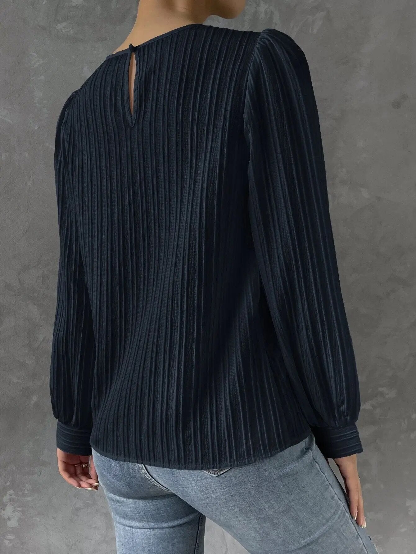 Élodie | Elegant Plisseret Bluse