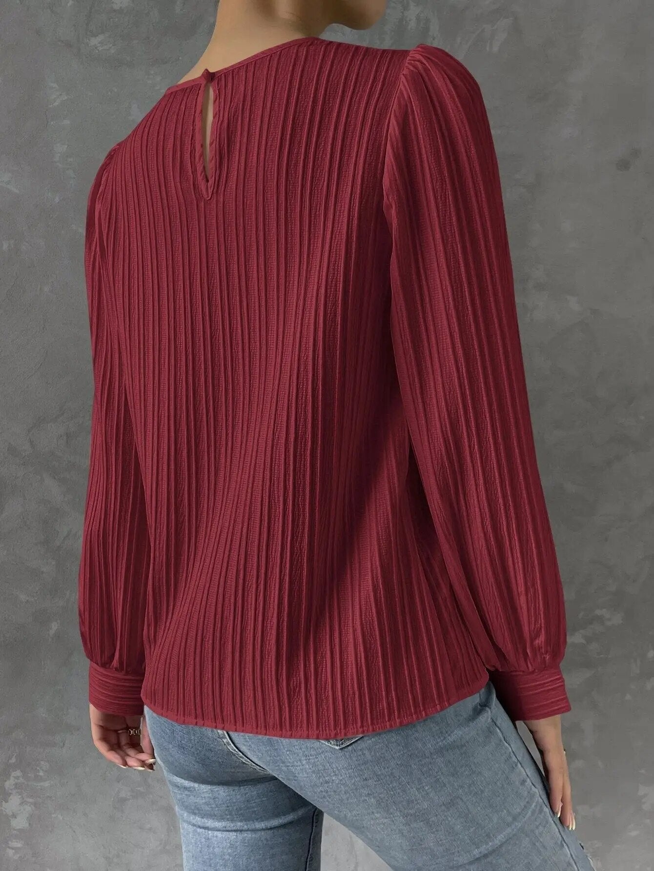 Élodie | Elegant Plisseret Bluse