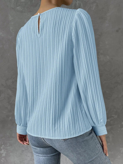 Élodie | Elegant Plisseret Bluse