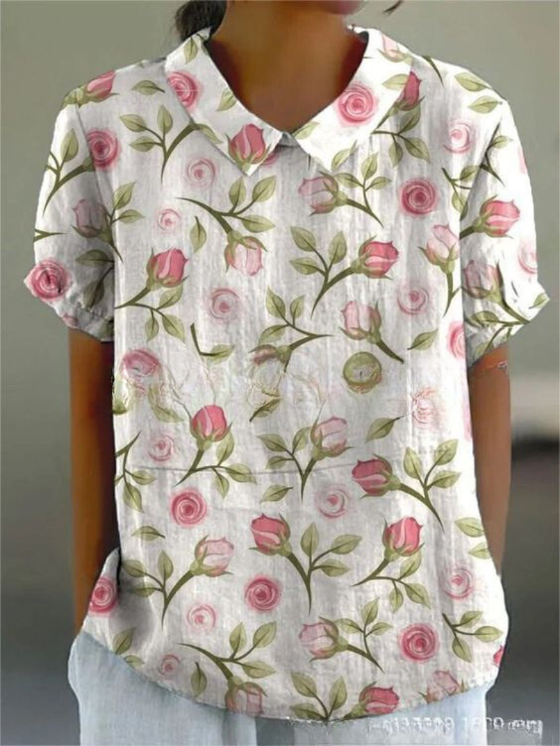 Martha | Blomstret Skjorte