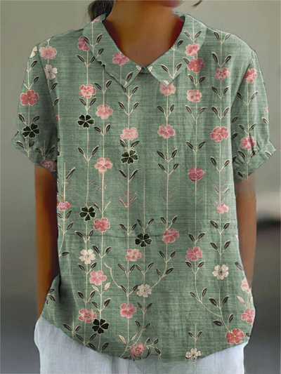 Martha | Blomstret Skjorte