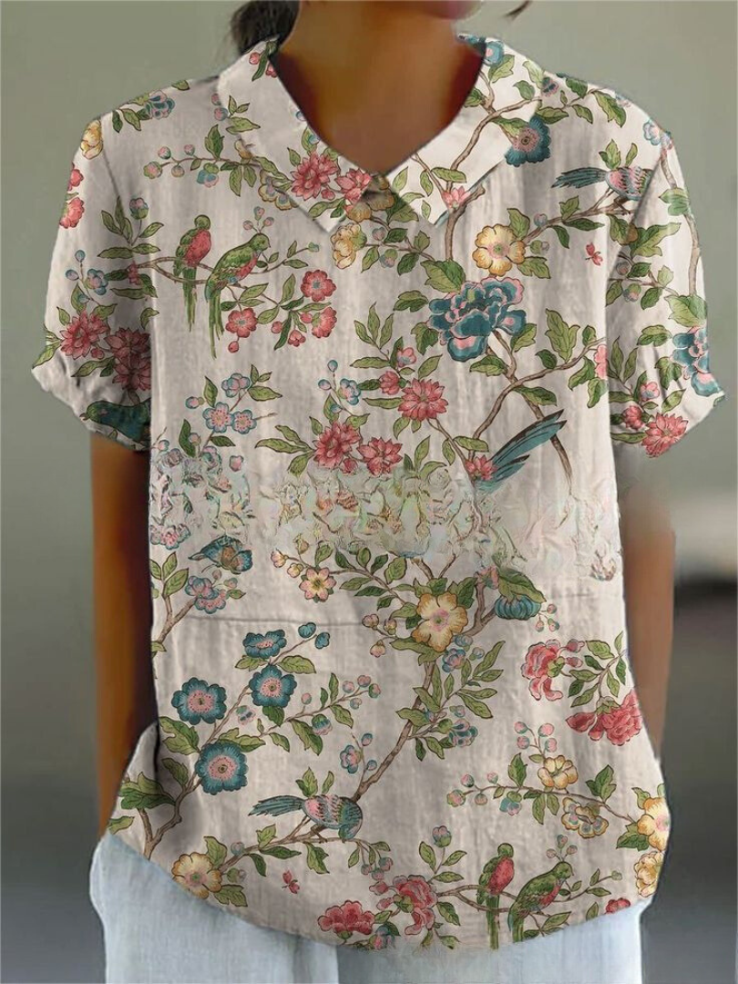 Martha | Blomstret Skjorte