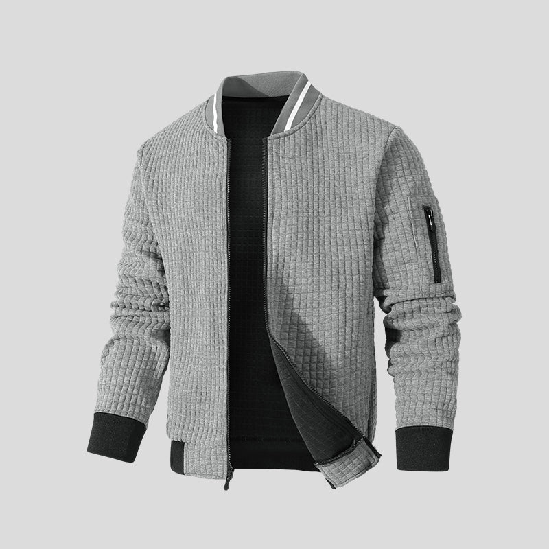 Morten | Strikjakke i quiltet design