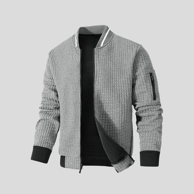 Morten | Strikjakke i quiltet design