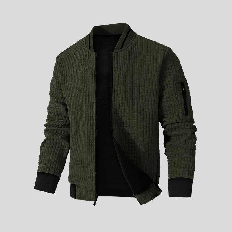 Morten | Strikjakke i quiltet design