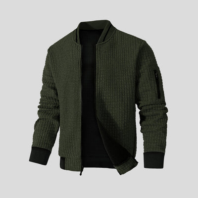 Morten | Strikjakke i quiltet design
