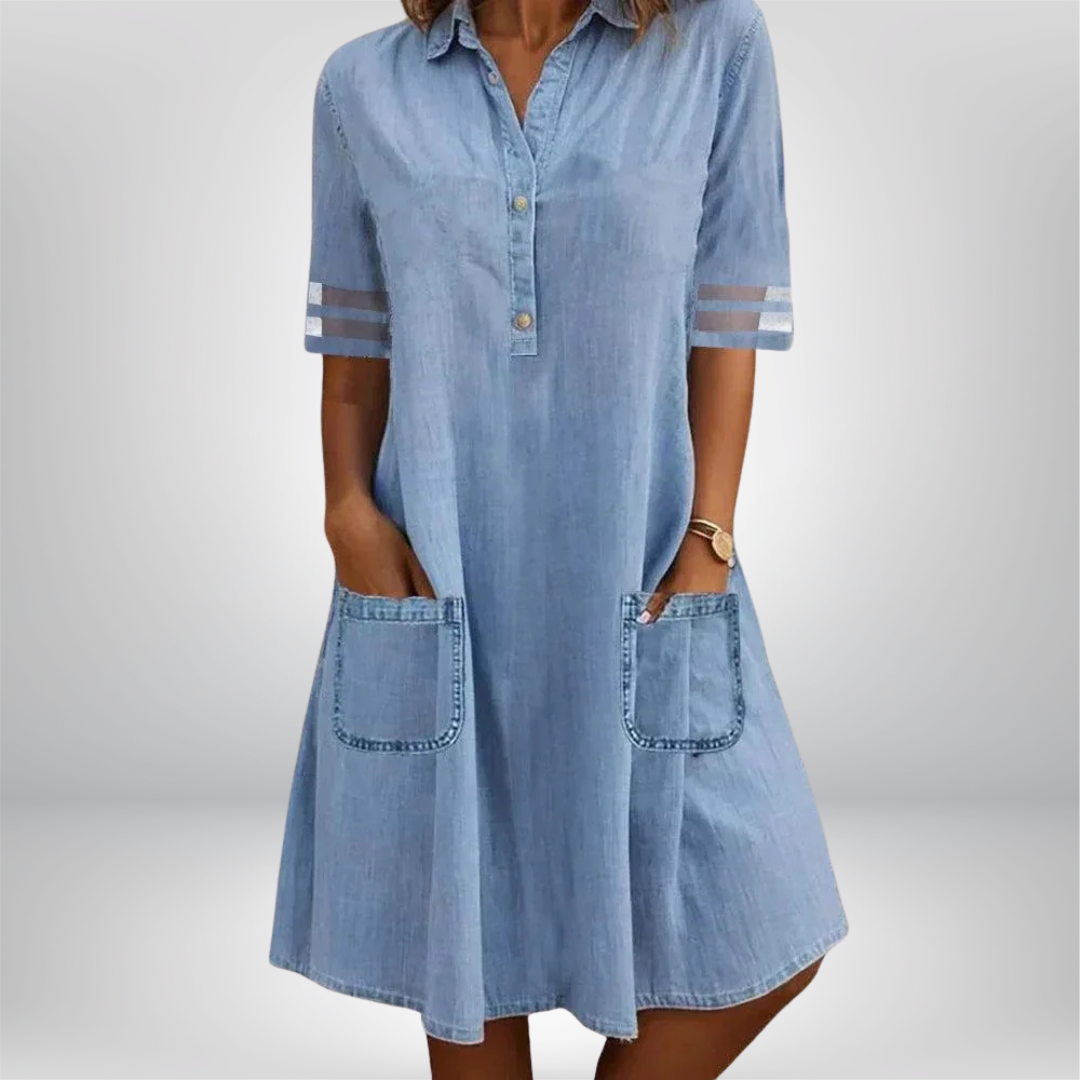 Mette | Denim Letvægtskjole