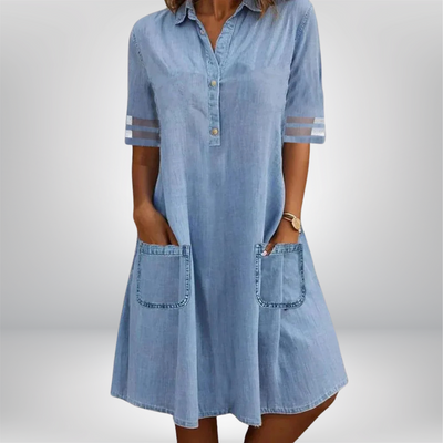 Mette | Denim Letvægtskjole