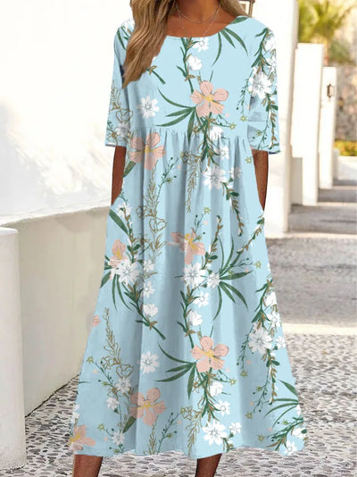 Lina | Blød Blomsterkjole