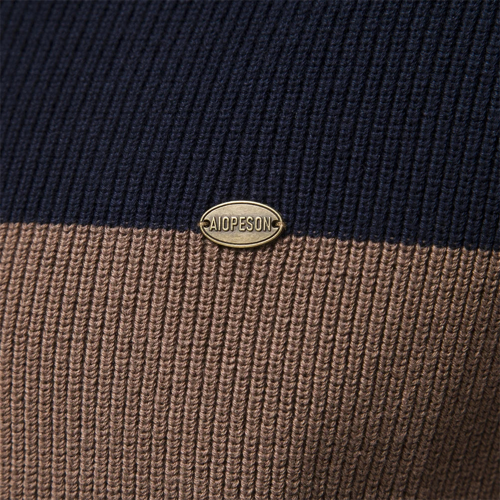 Nordvane™ | Lynlås trøje i kontrastfarver