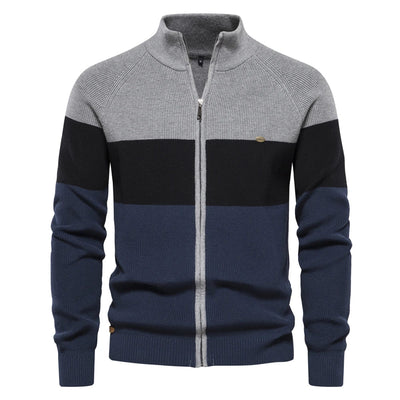 Nordvane™ | Lynlås trøje i kontrastfarver