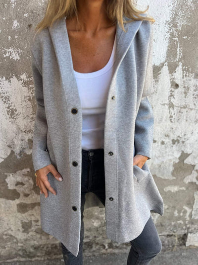 Adriana | Blød cardigan med hætte