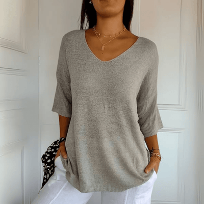 Anna | Strikket V-hals top