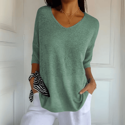 Anna | Strikket V-hals top