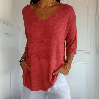 Anna | Strikket V-hals top