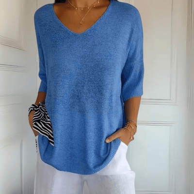 Anna | Strikket V-hals top