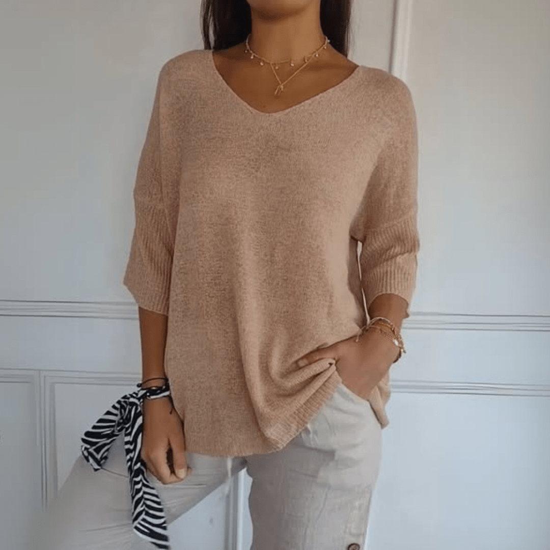 Anna | Strikket V-hals top
