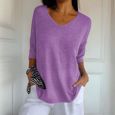 Anna | Strikket V-hals top