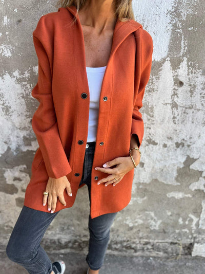 Adriana | Blød cardigan med hætte