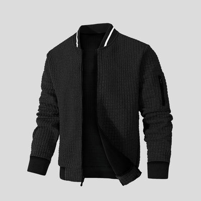 Morten | Strikjakke i quiltet design