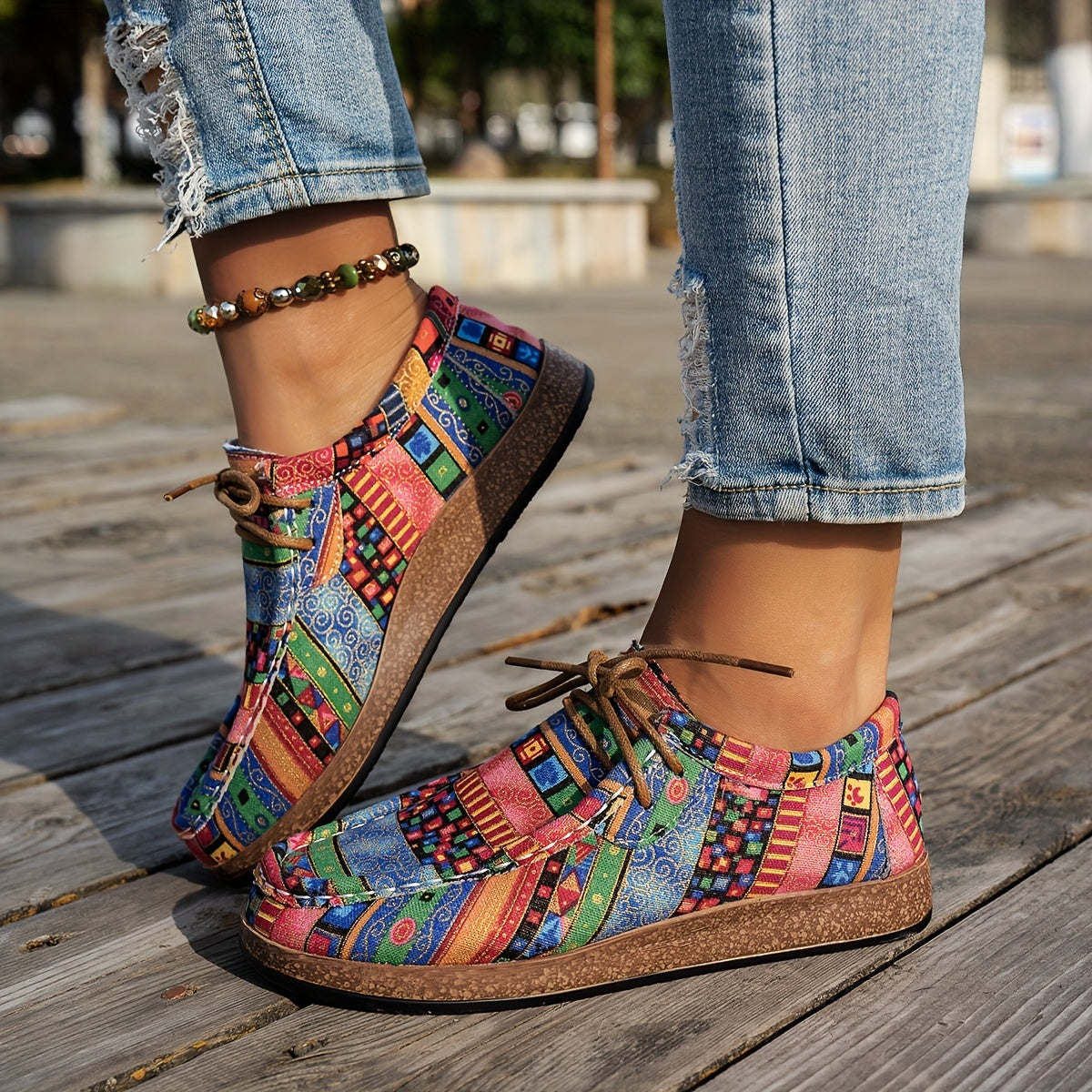 Tilda | Komfortable sneakers med mønster