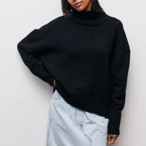Mia | Oversize trøje med krave