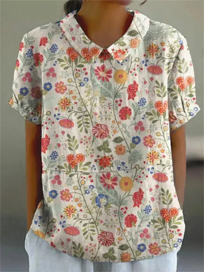Martha | Blomstret Skjorte