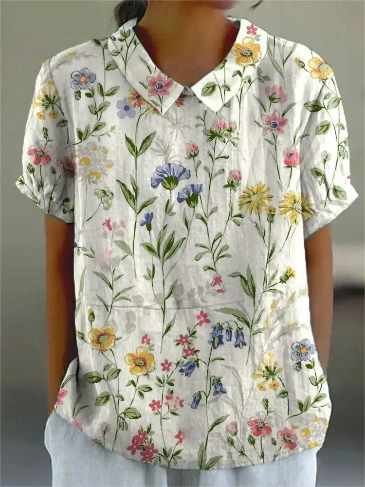 Martha | Blomstret Skjorte