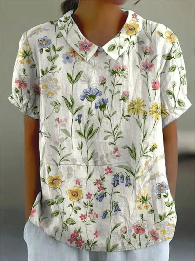Martha | Blomstret Skjorte