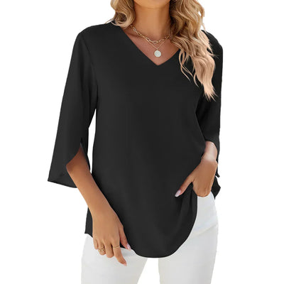 CARA | V-hals Bluse