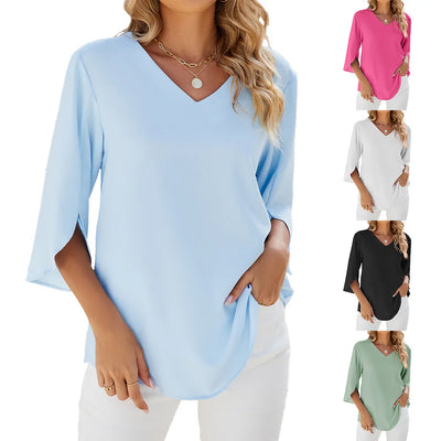 CARA | V-hals Bluse