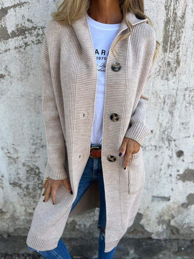 Elna | Blød strikcardigan med knapper