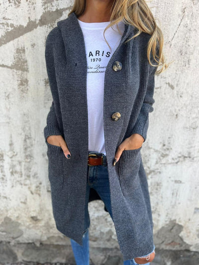 Elna | Blød strikcardigan med knapper