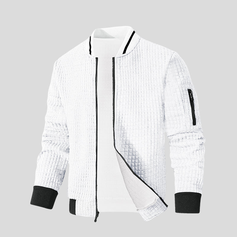 Morten | Strikjakke i quiltet design