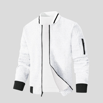 Morten | Strikjakke i quiltet design